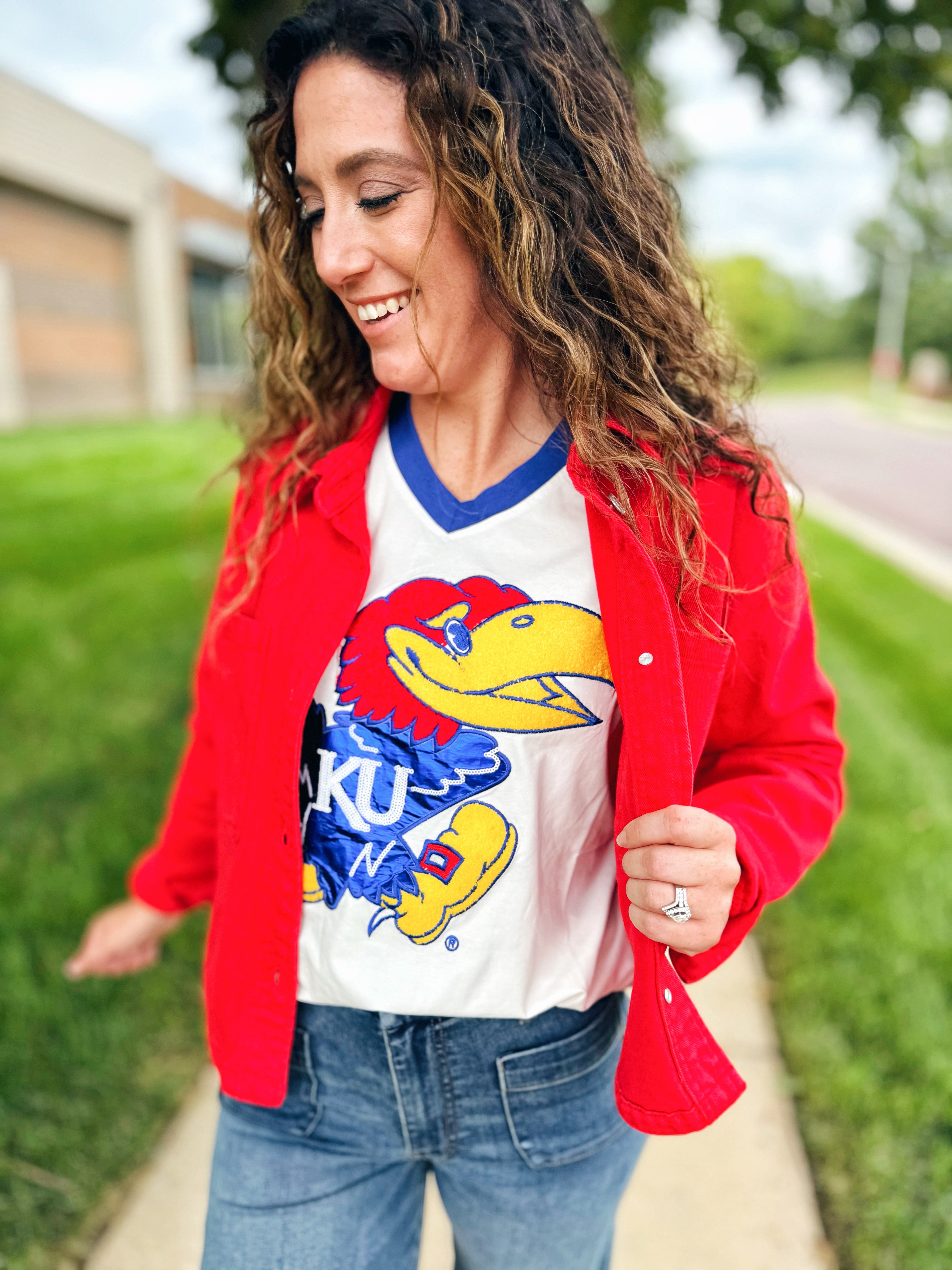 Licensed QOS KU Jayhawk Tee