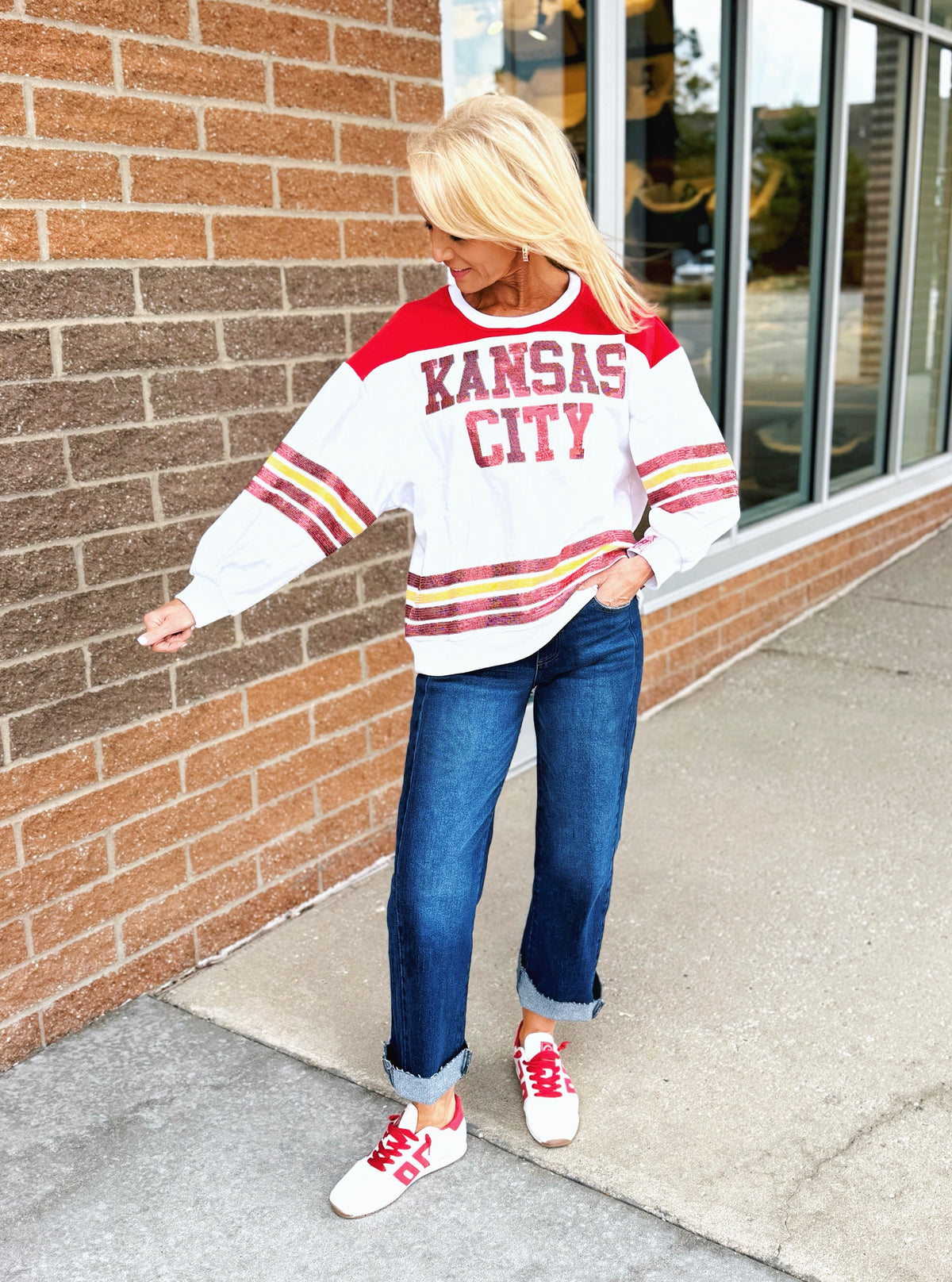 Queen of Sparkles Kansas City Jersey Sweatshirt
