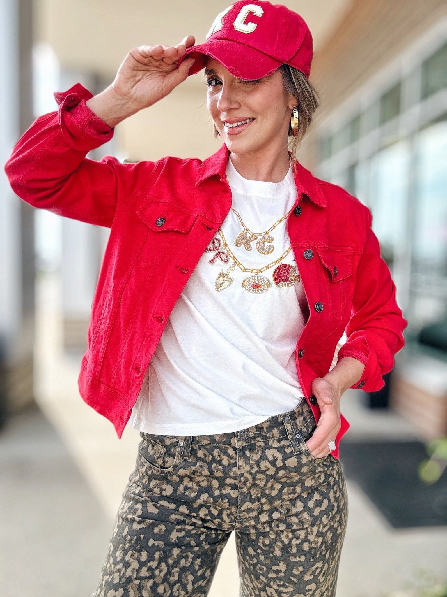 Charm Necklace KC Tee Queen of Sparkles x Amelia’s Boutique Collab - Amelia's Boutique