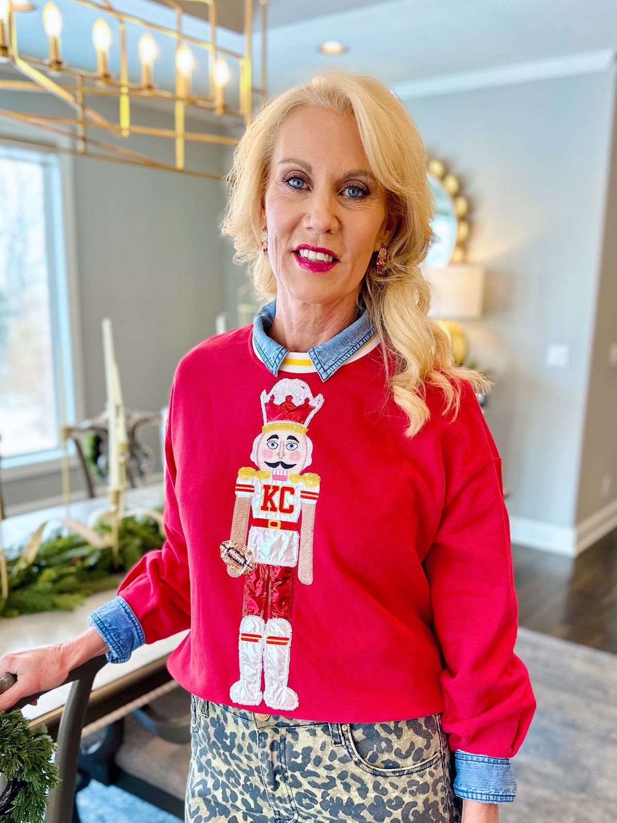 Custom KC Nutcracker Sweatshirt Queen of Sparkles X Amelia's Boutique -