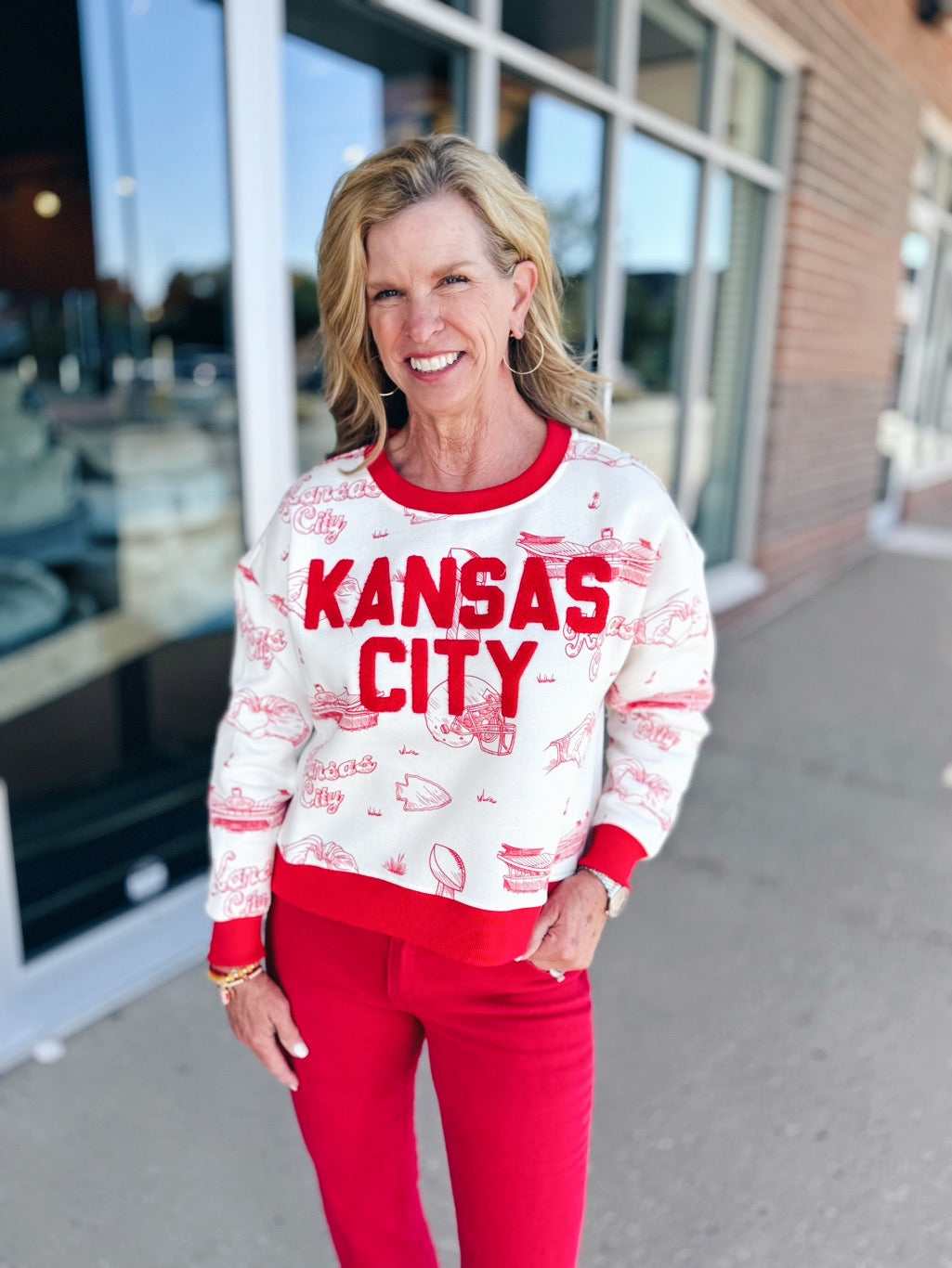 Custom Kansas City Toile Sweater Pullover