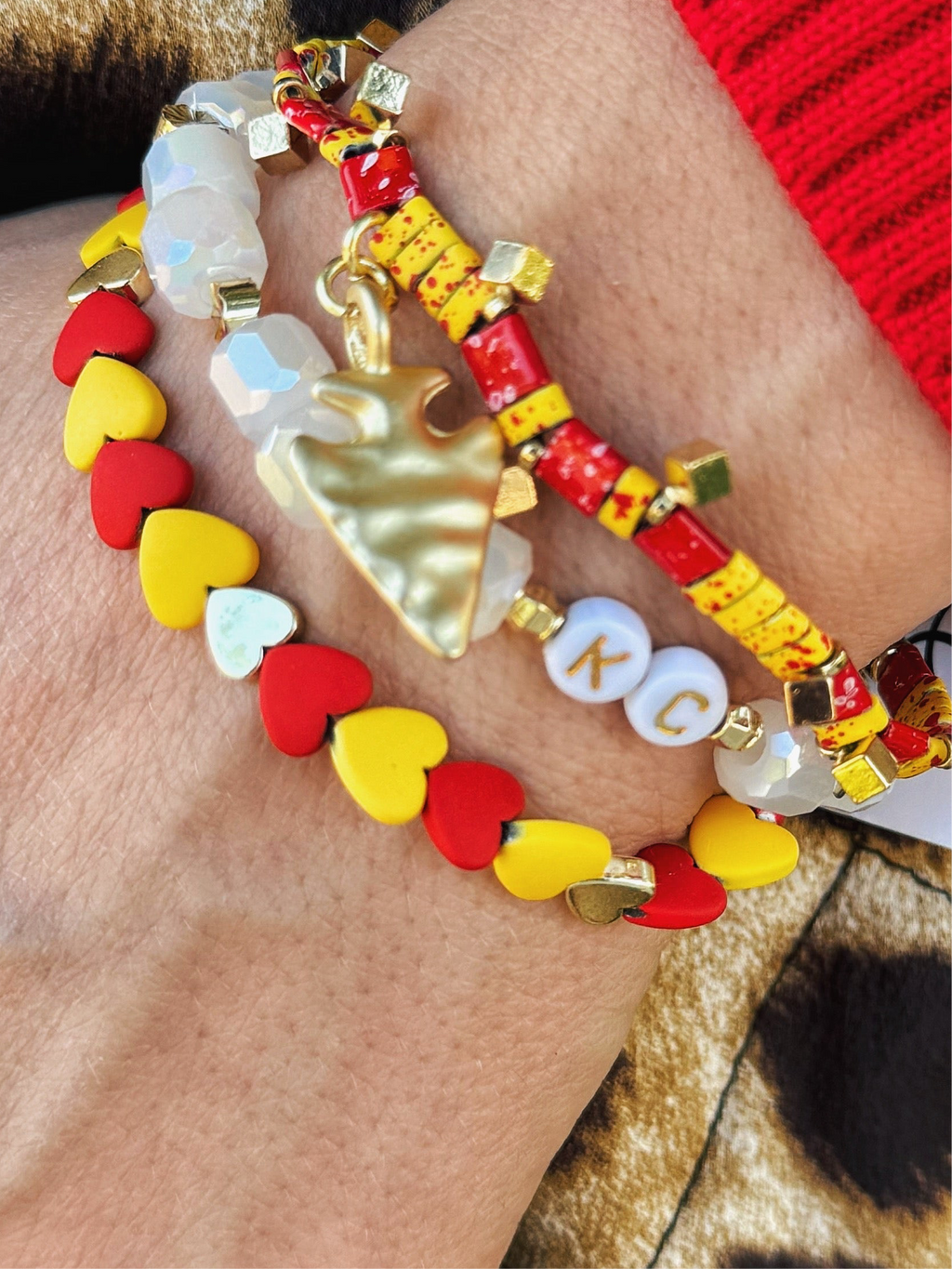 Arrowhead Gameday Bracelet Set