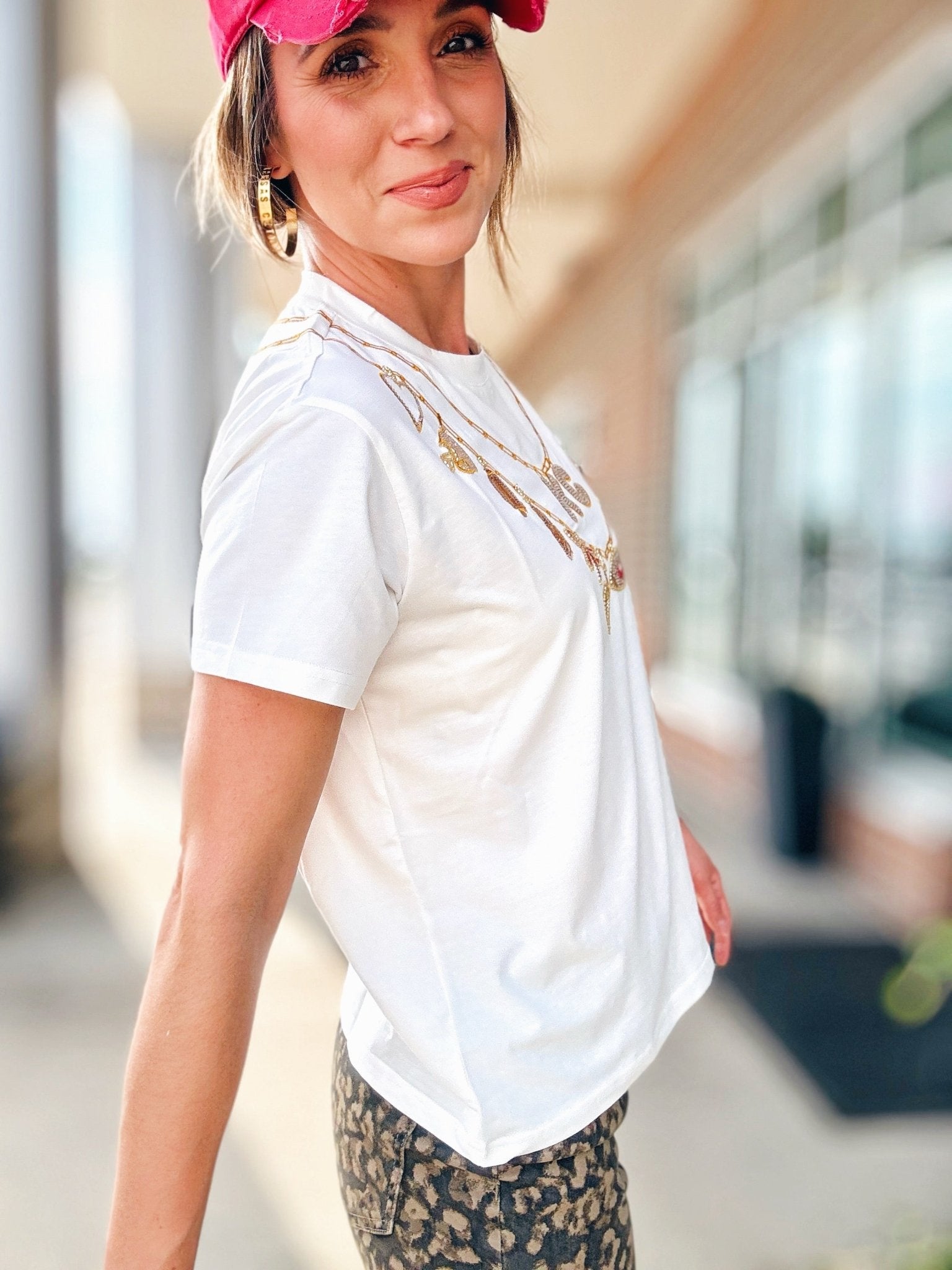 Charm Necklace KC Tee Queen of Sparkles x Amelia’s Boutique Collab - Amelia's Boutique
