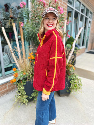 Sherpa Pullover in Game Day Colors