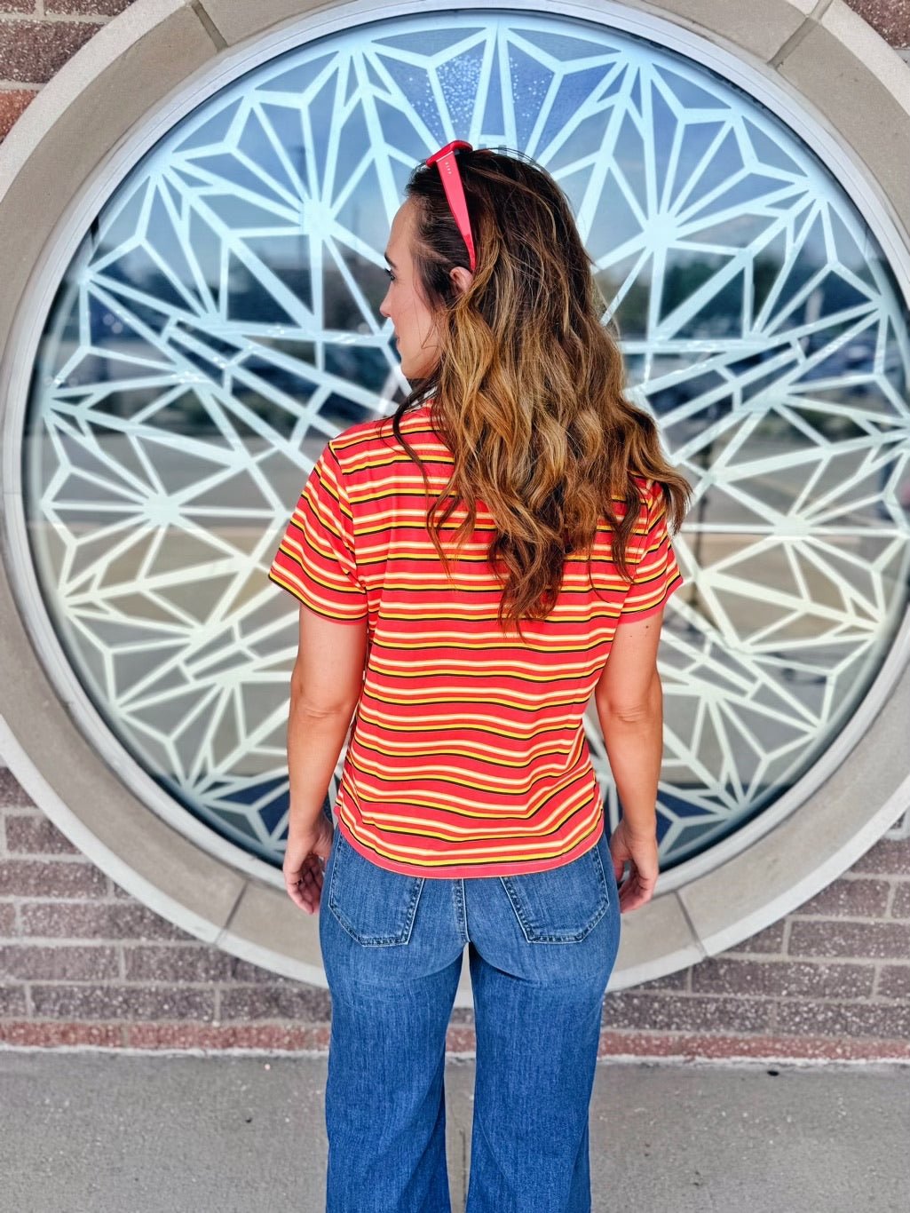Women’s Kansas City Stripe Tee - Amelia's Boutique