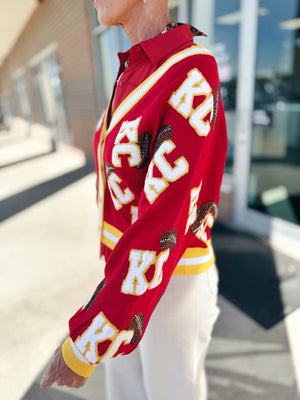 KC All Over Cardigan - Queen of Sparkles x Amelia's Boutique