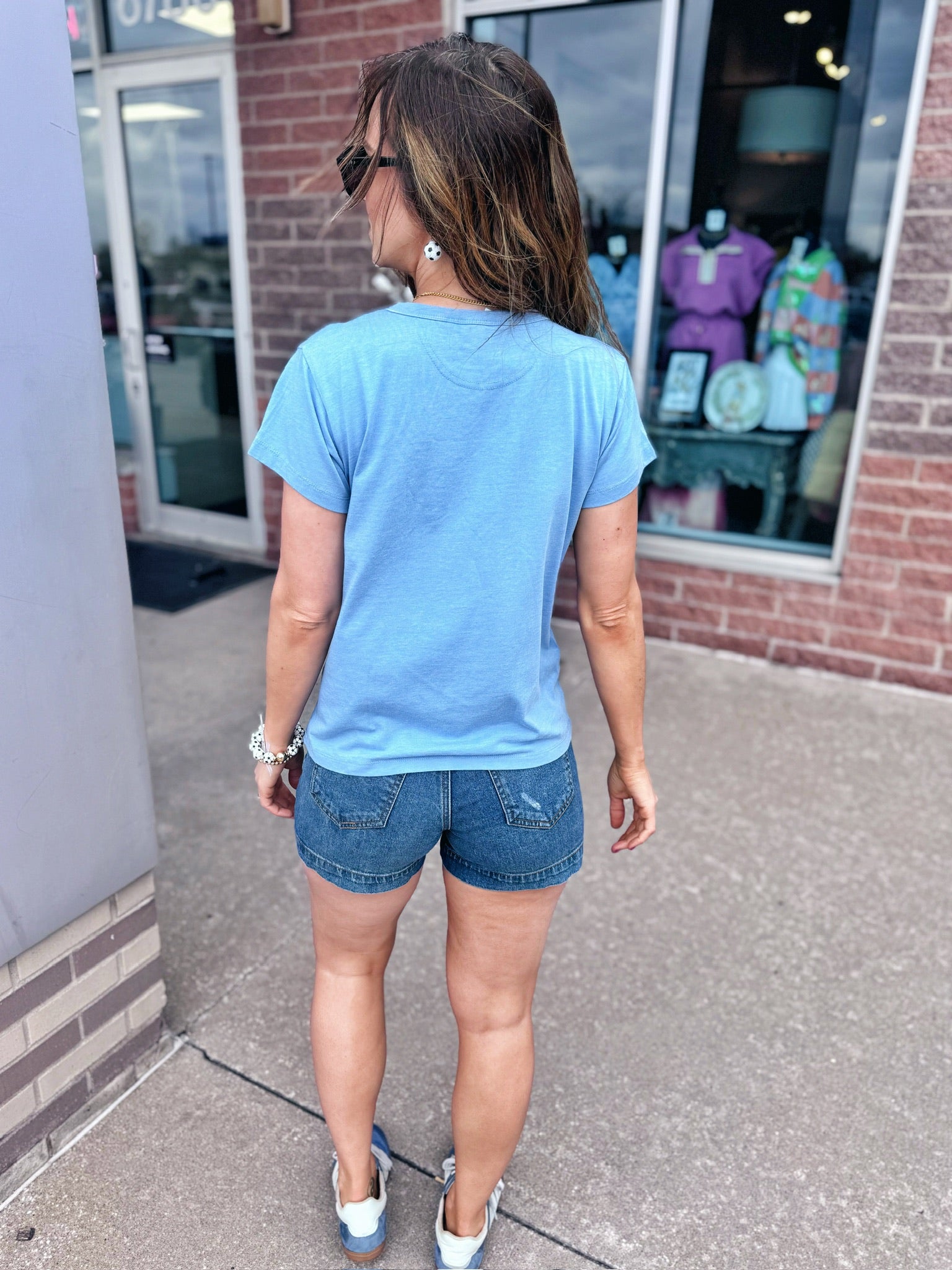 Kansas City Soccer Tee in Blue