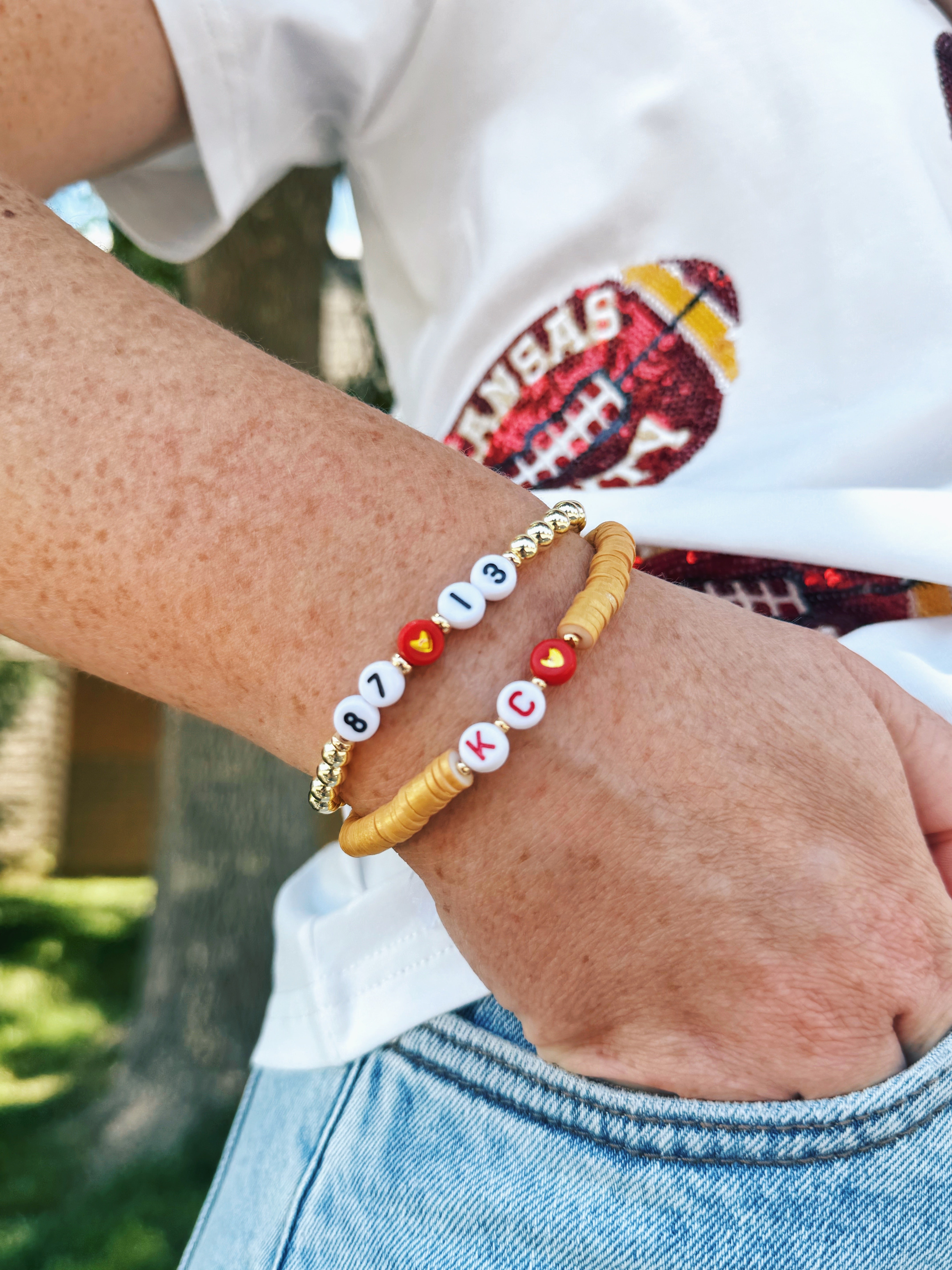 KC Heart Friendship Bracelet