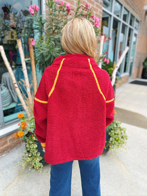 Sherpa Pullover in Game Day Colors