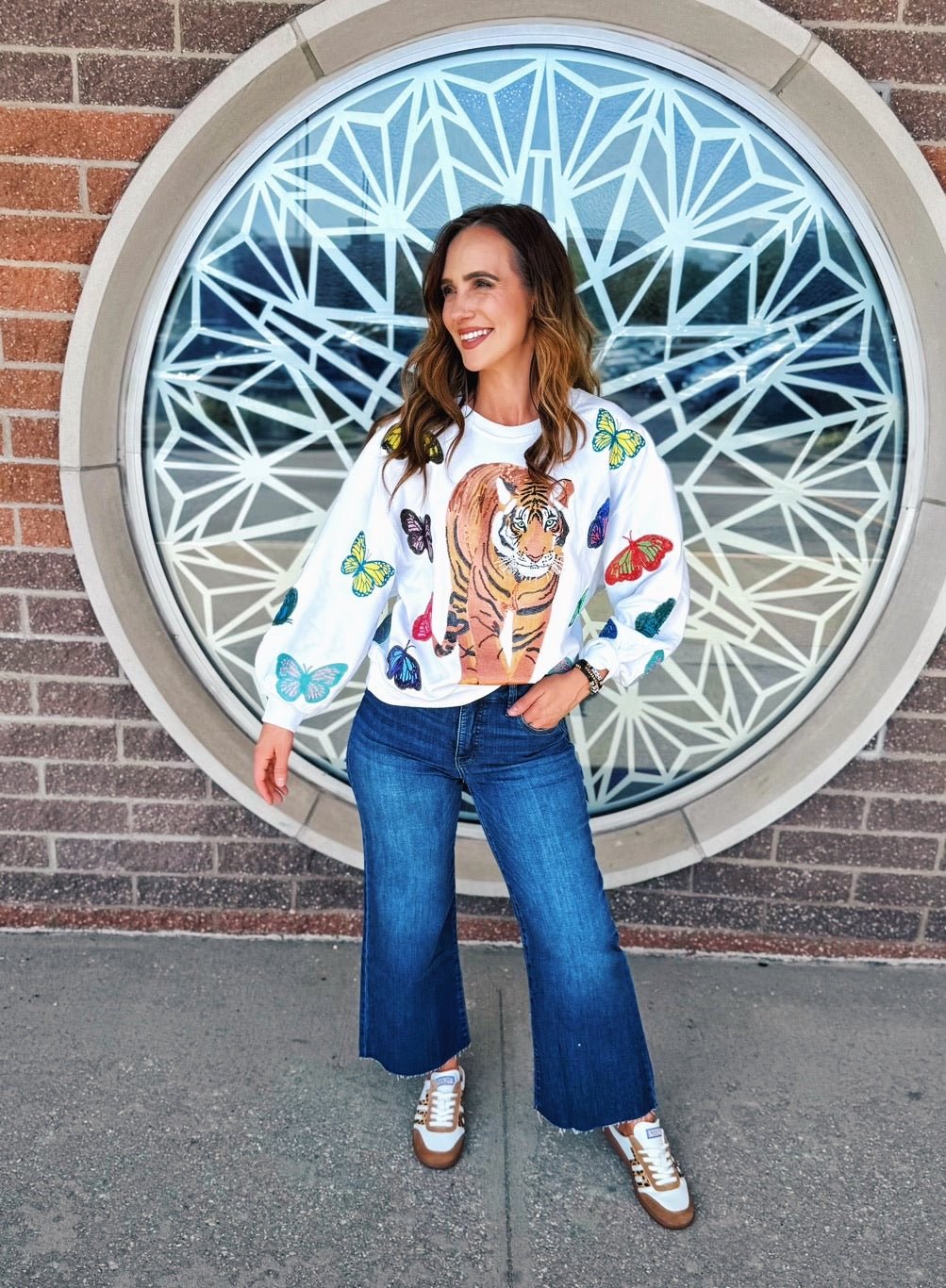 Queen of Sparkles Tiger Sweatshirt - Amelia's Boutique