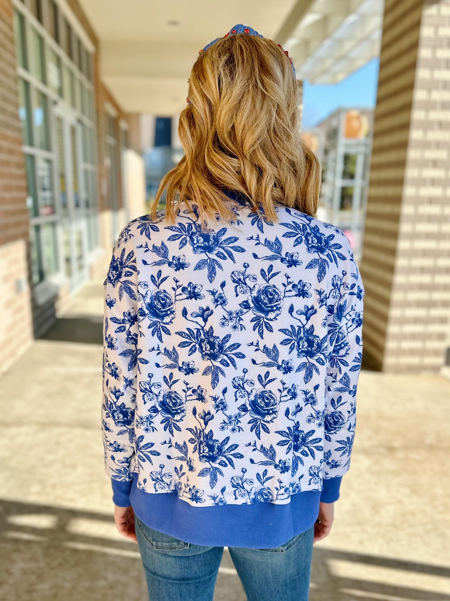 Floral University of Kansas Sweatshirt