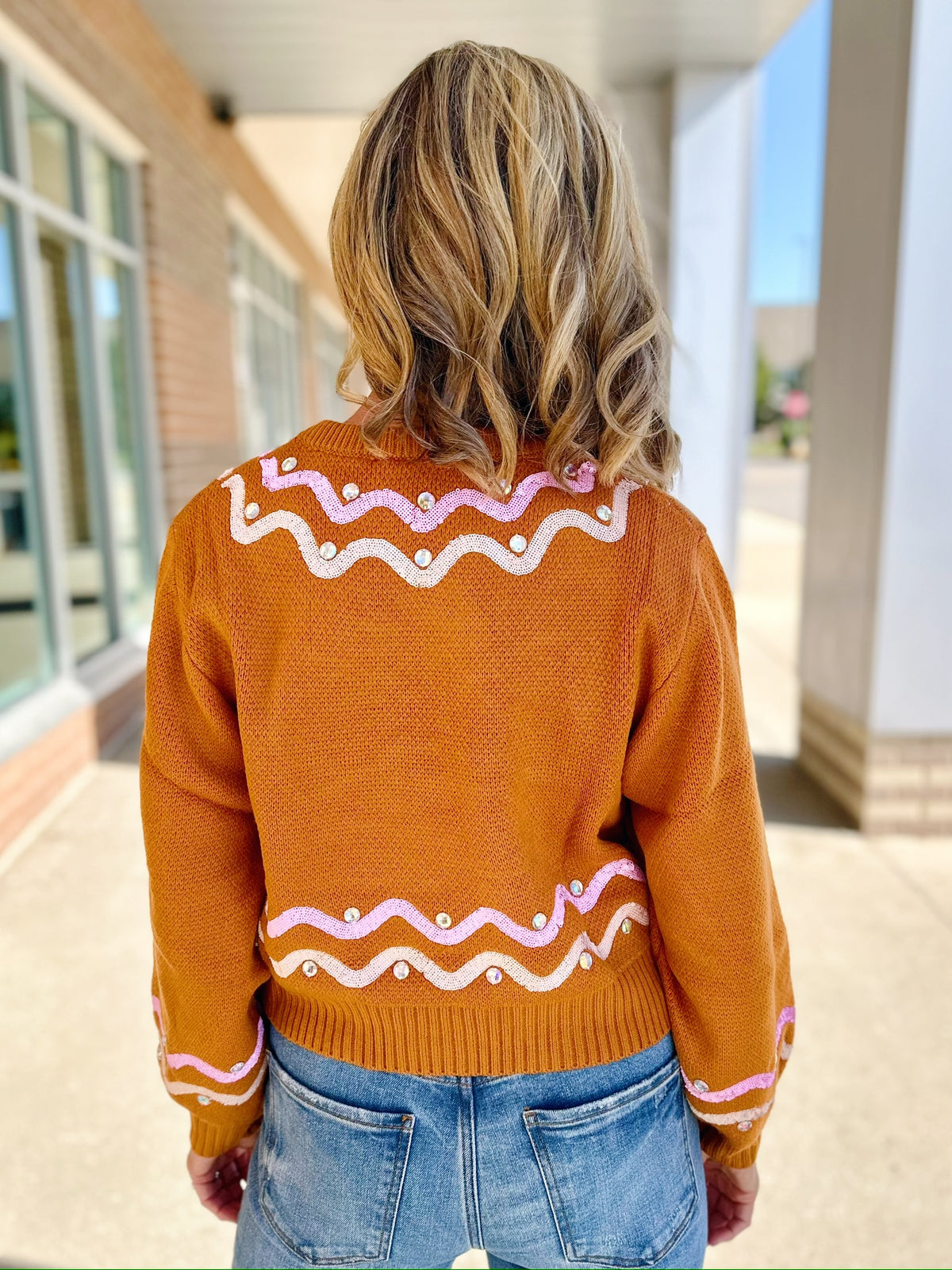 Gingerbread Sweater by Queen of Sparkles - Amelia's Boutique