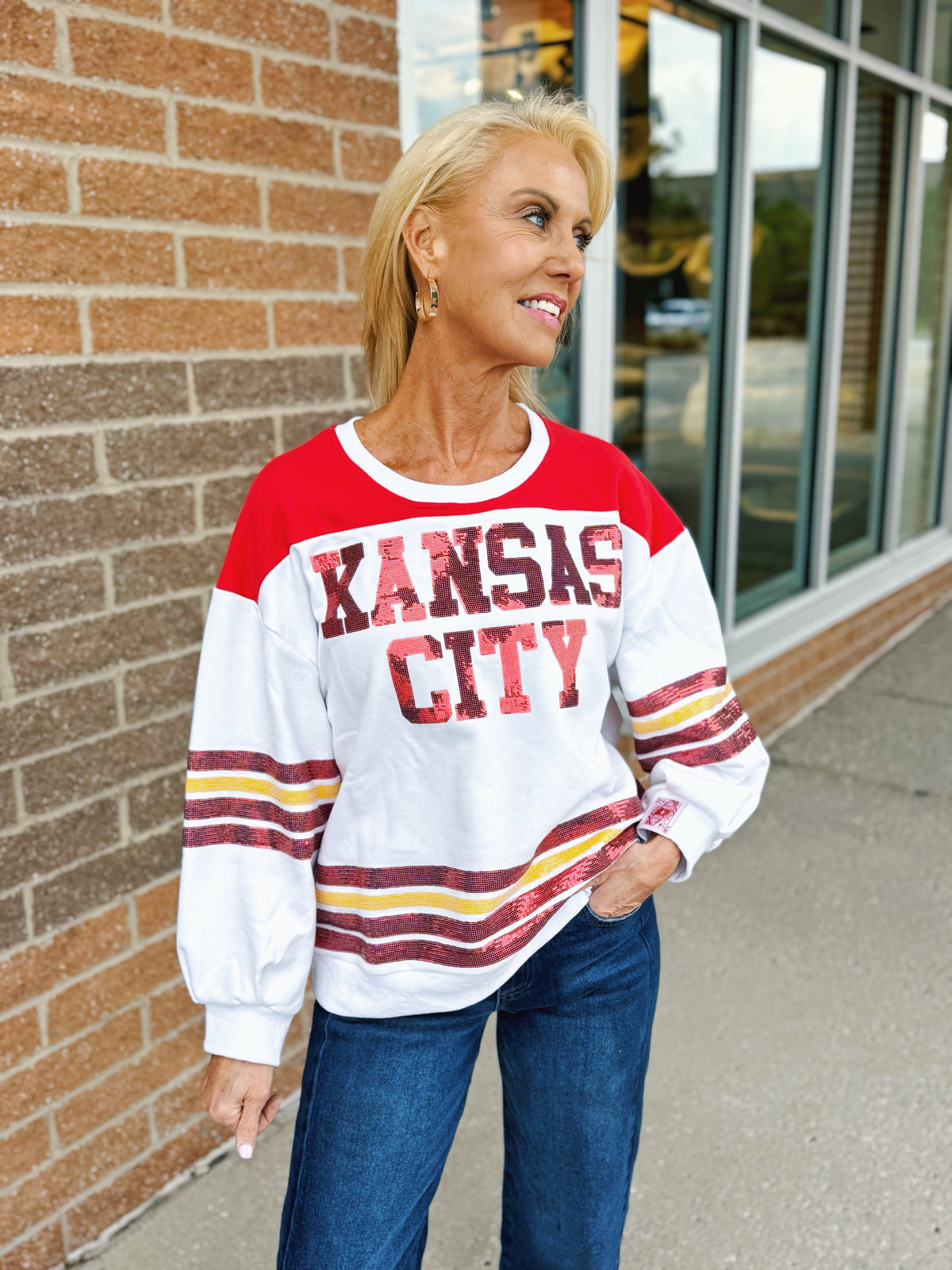 Queen of Sparkles Kansas City Jersey Sweatshirt