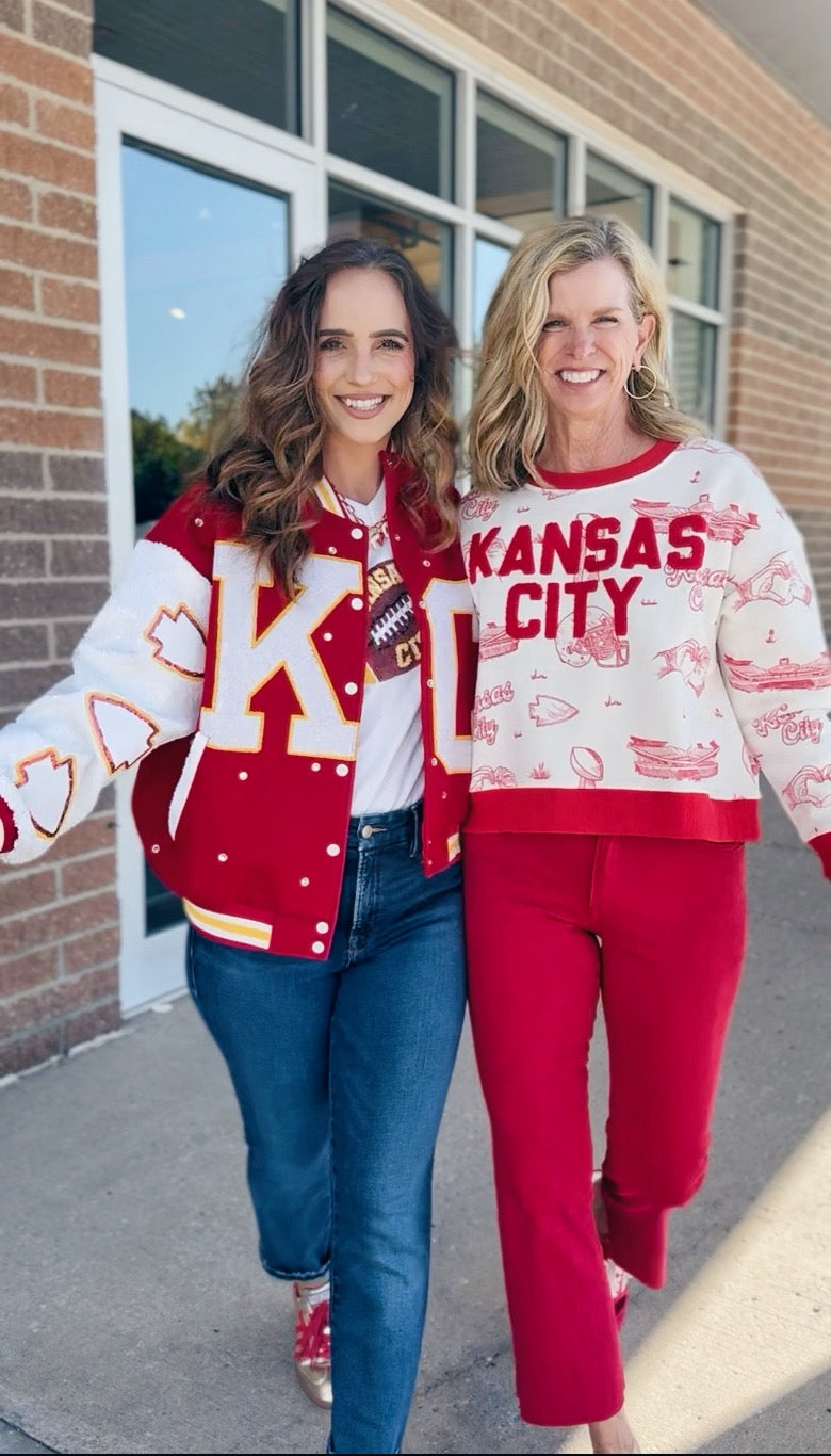 Custom Kansas City Toile Sweater Pullover