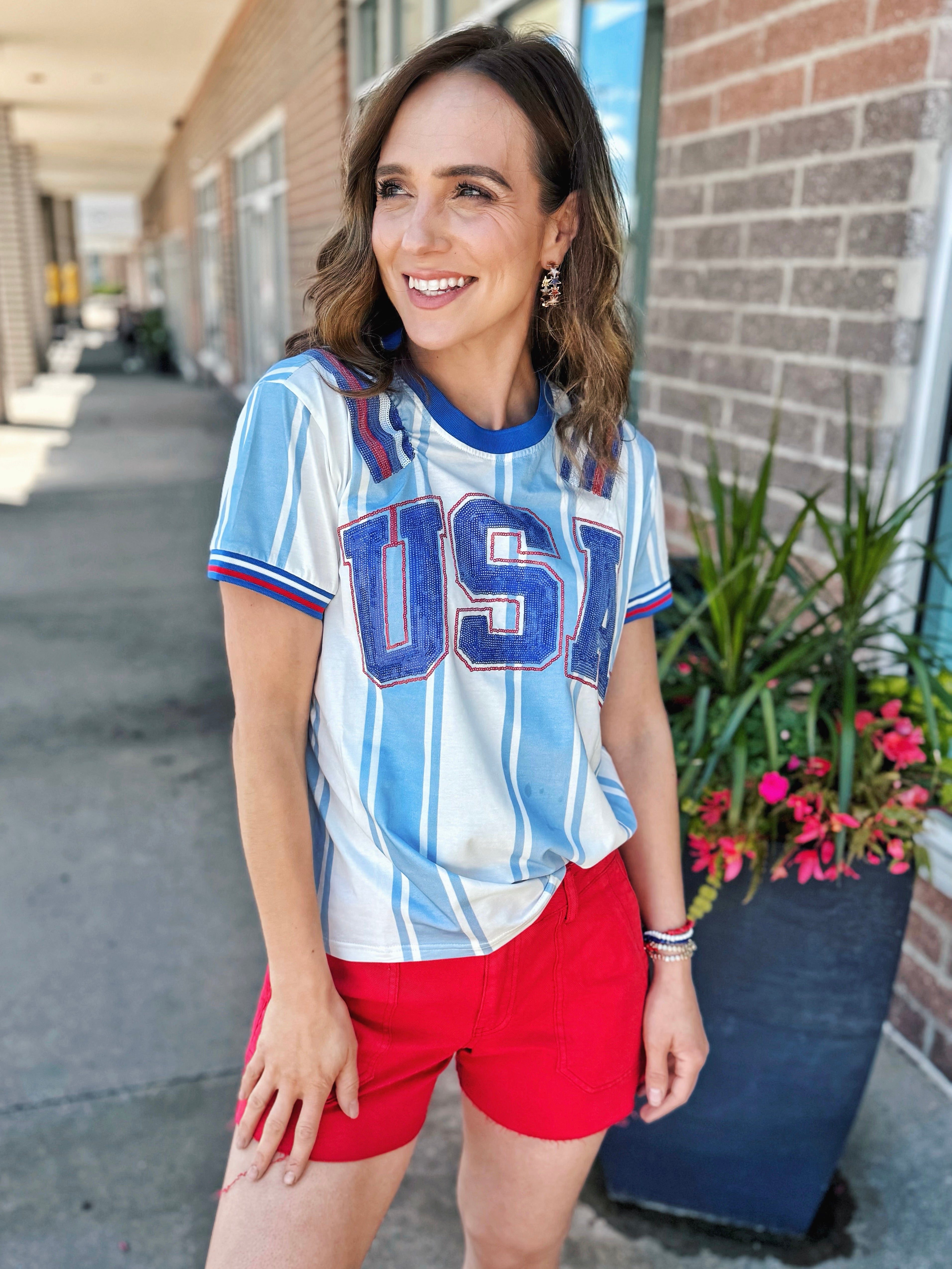 Queen of Sparkles Custom USA Soccer Jersey