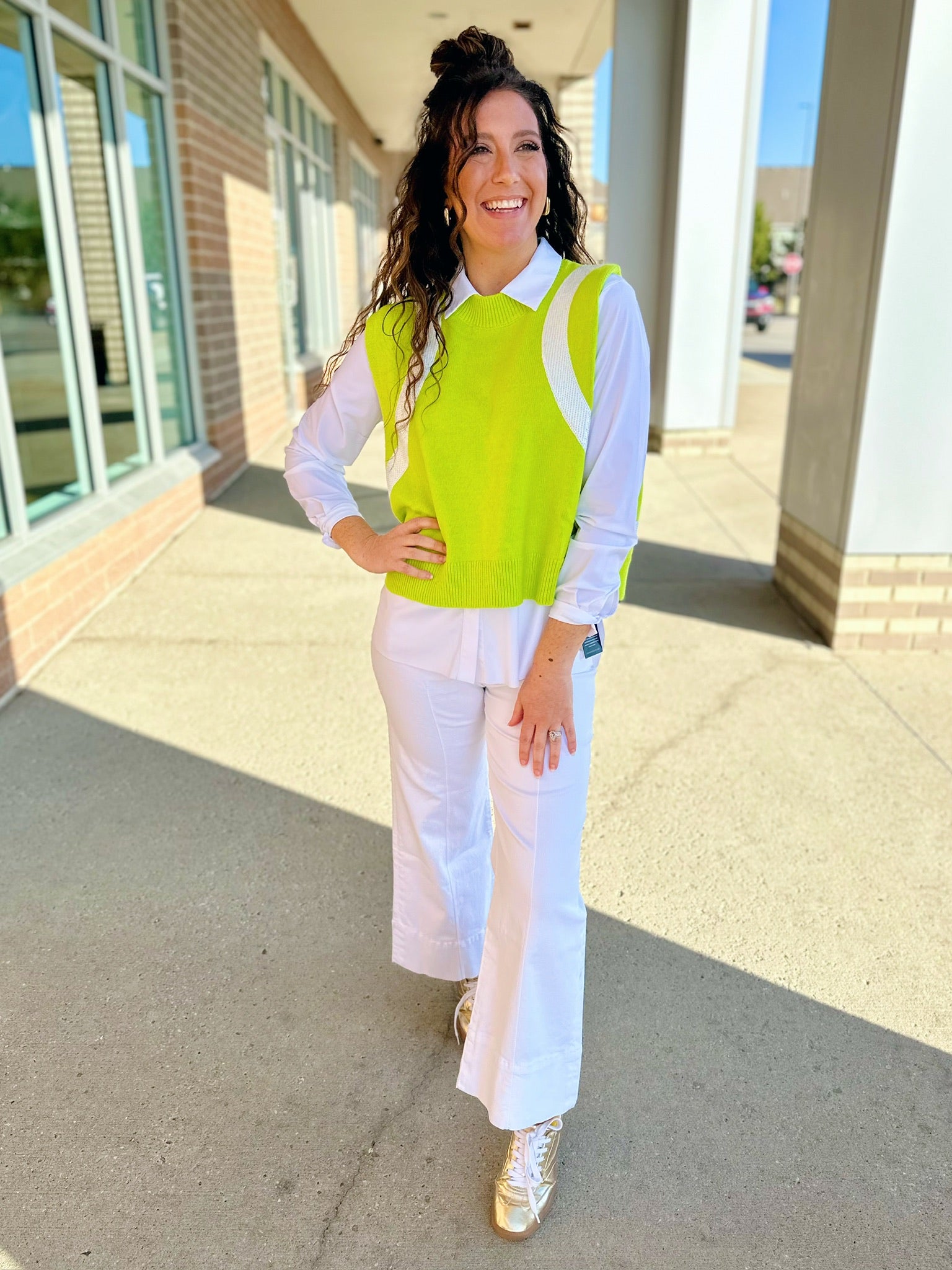Queen of Sparkles Tennis Sweater Vest - Amelia's Boutique