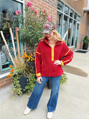 Sherpa Pullover in Game Day Colors