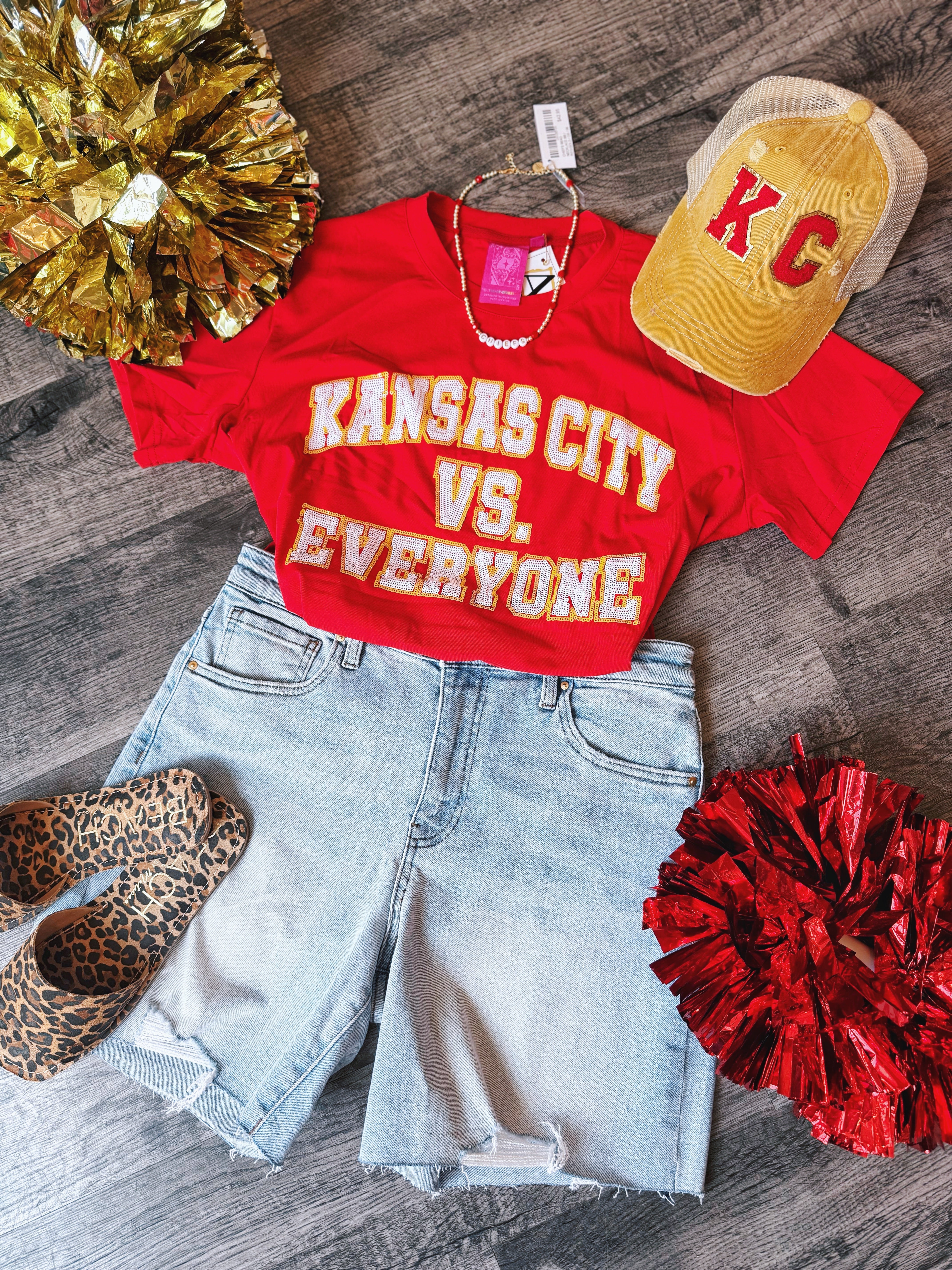 Kansas City vs. Everyone Tee - Queen of Sparkles x Amelia's Collab