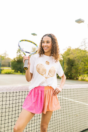 Queen of Sparkles Tennis Graphic Tee
