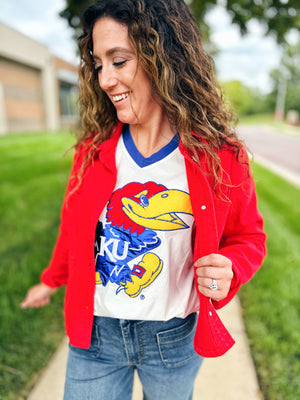 Licensed QOS KU Jayhawk Tee