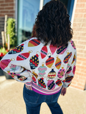 Queen of Sparkles Ornament Cardigan