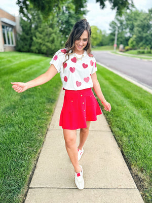 Queen of Sparkles Heart Lollipop Tee