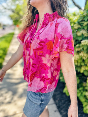 Floral Paisley Top