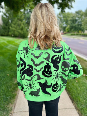 Queen of Sparkles Spooky Icon Sweatshirt