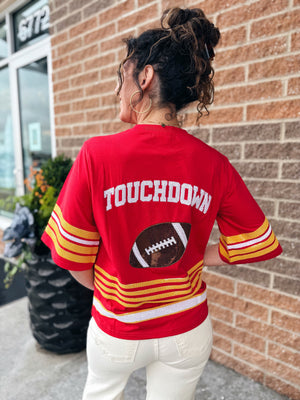 Queen of Sparkles x Amelia’s Boutique KC Rhinestone Jersey Tee
