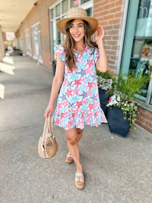 Americana Meets Vacay Flirty Dress