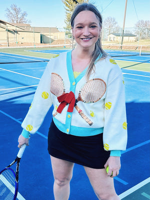 Queen of Sparkles Tennis Cardigan