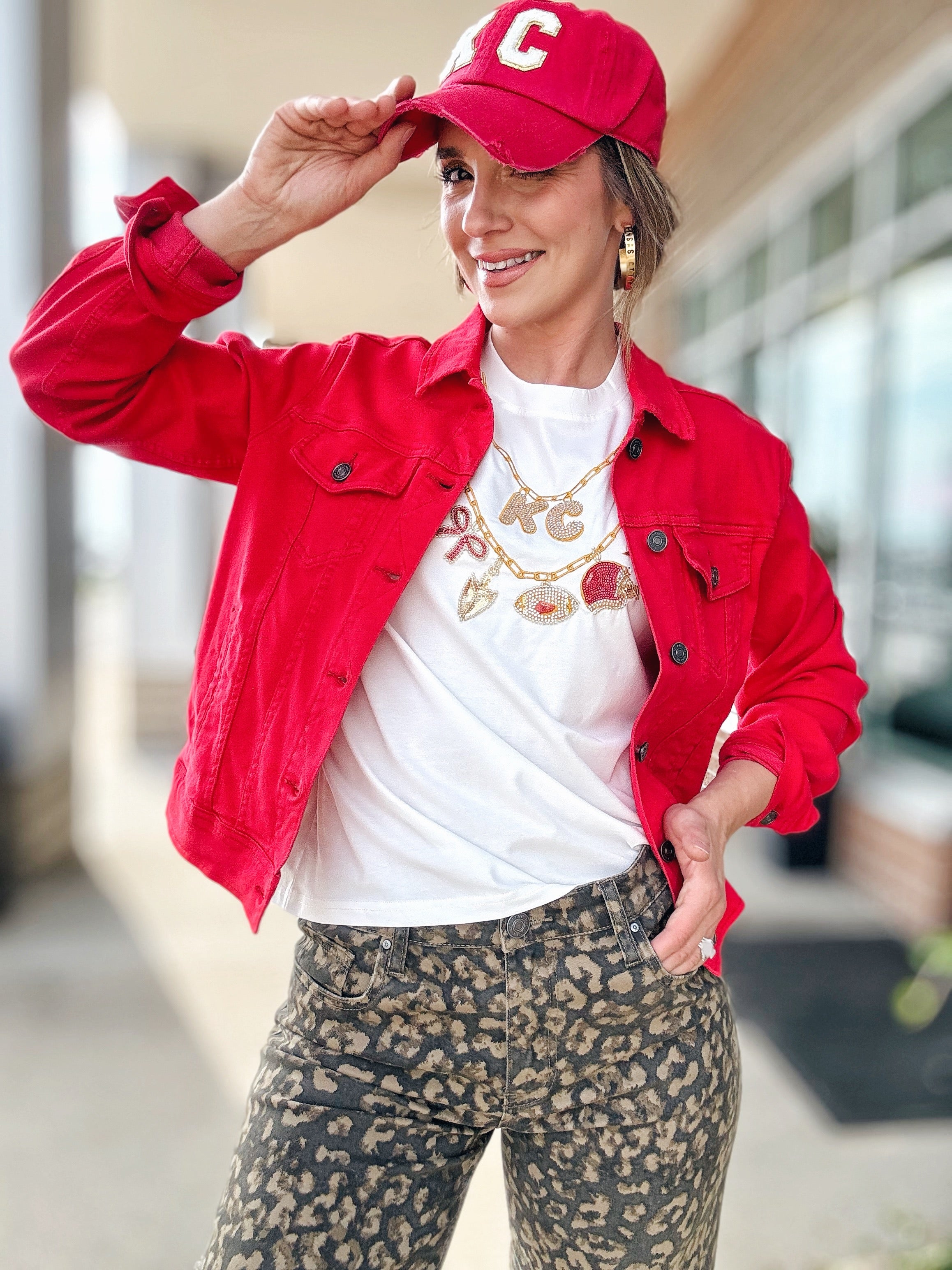 Charm Necklace KC Tee Queen of Sparkles x Amelia’s Boutique Collab