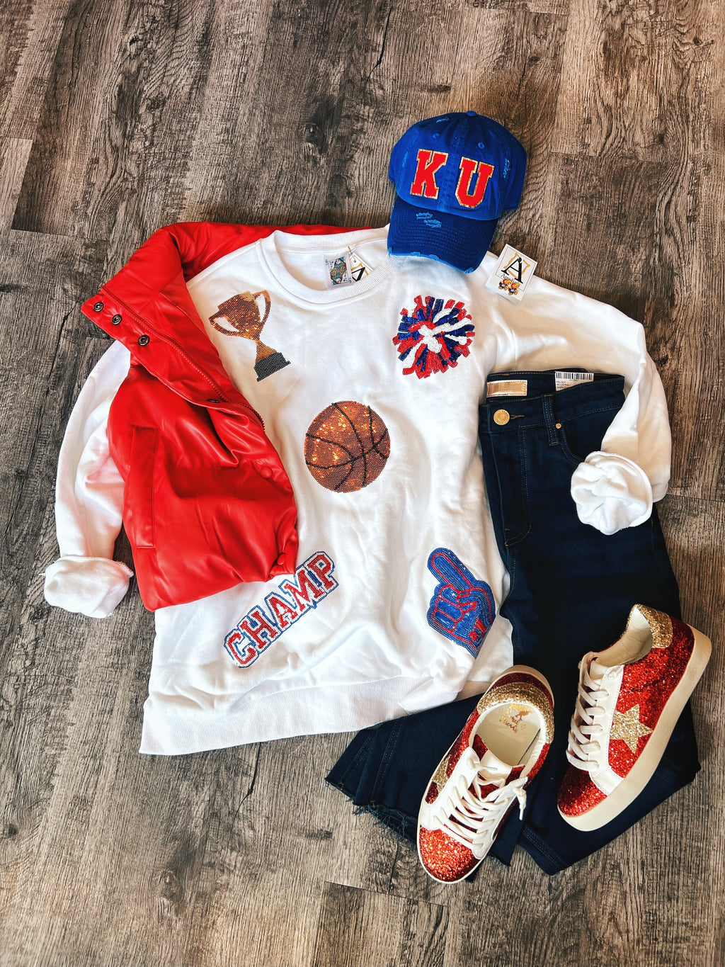 Queen of Sparkle Custom KU Icon Sweatshirt