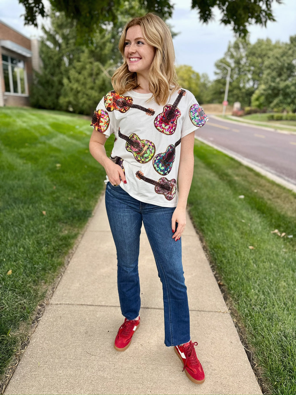 Queen of Sparkles Guitar Tee