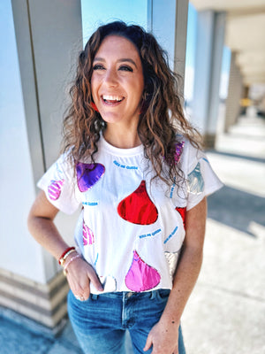 Queen of Sparkles Kisses Tee
