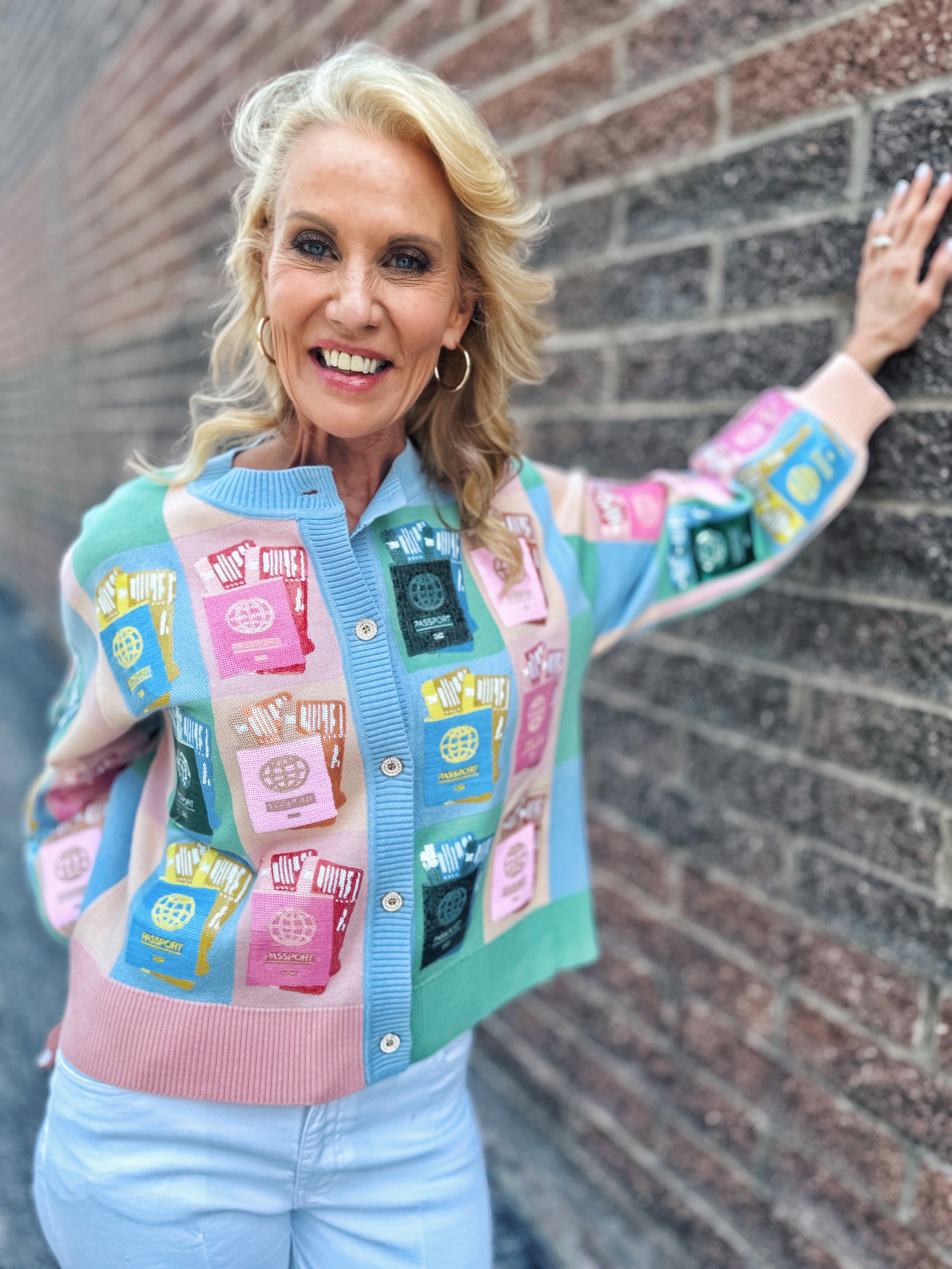 Queen of Sparkles Passport Cardigan