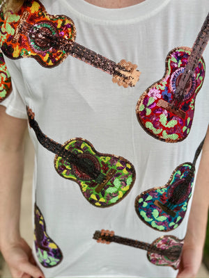Queen of Sparkles Guitar Tee