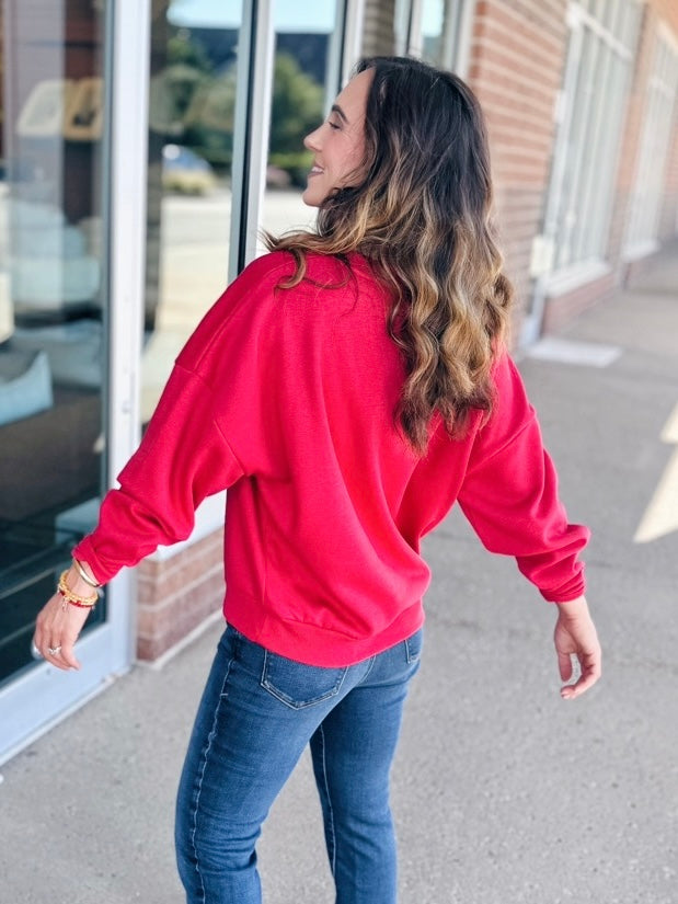 Licensed Chiefs Classic Crewneck Script Sweatshirt