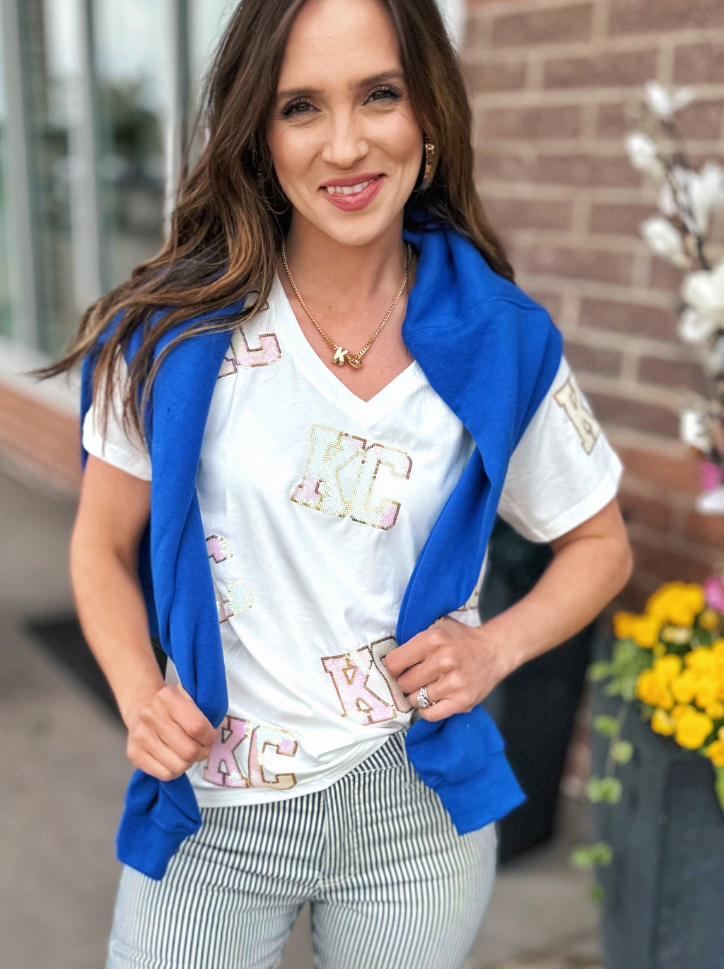 Queen of Sparkles x Amelia’s Boutique Iridescent KC All Over Women’s Tee