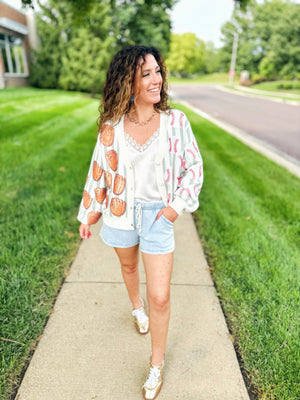 Queen of Sparkles Baseball Cardigan