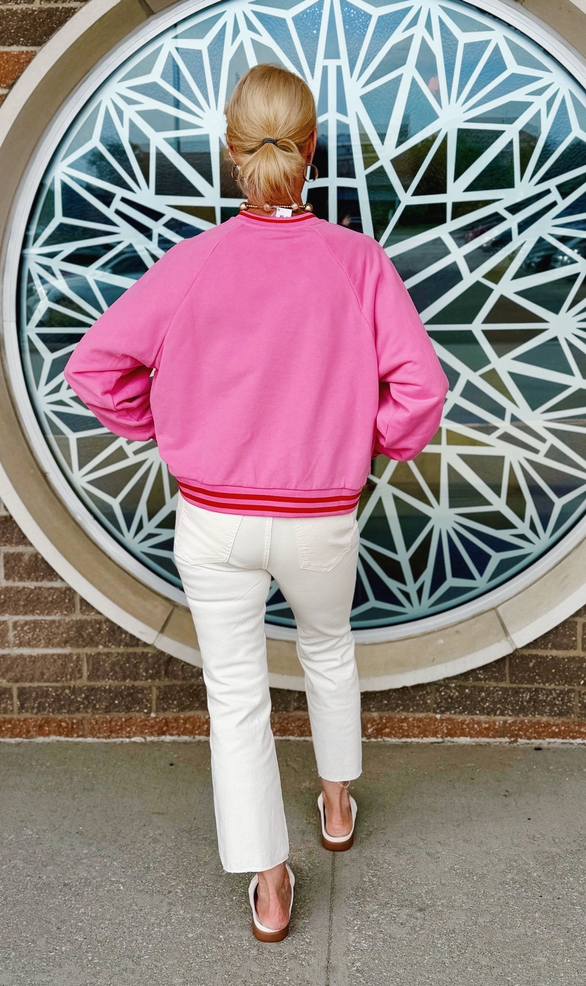 Queen of Sparkles x Amelia's Custom Pink Kansas City Sweatshirt
