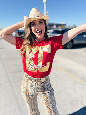 RESTOCK Metralic KC Tee - Queen of Sparkles X Amelia's Boutique
