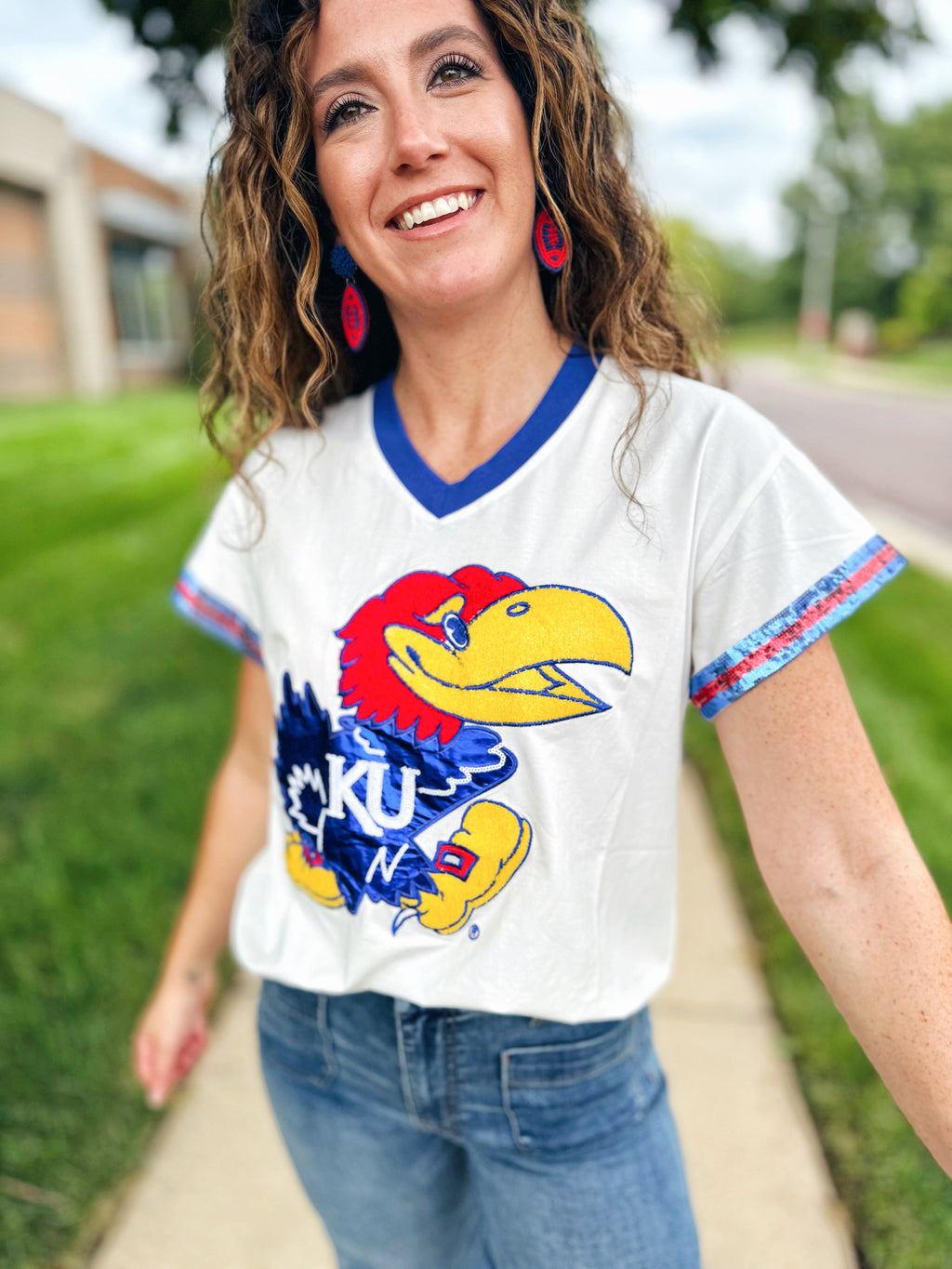 Licensed QOS KU Jayhawk Tee