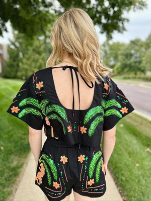 Queen of Sparkles Jungle Top