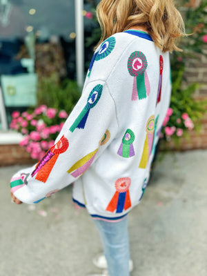 Queen of Sparkles Derby Ribbon Cardigan