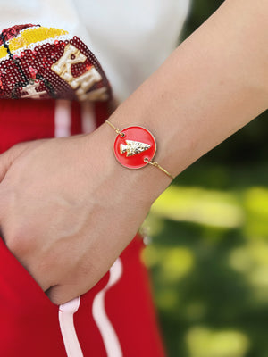 Arrowhead Coin Adjustable Toggle Bracelet