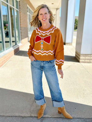 Queen of Sparkles Gingerbread Sweater