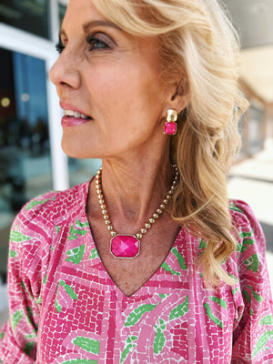 Trellis Tiles Print Women’s Top