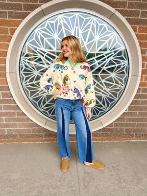 Queen of Sparkles Star and Rawr Sweatshirt