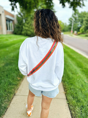 Queen of Sparkles Zipper Bag Sweatshirt